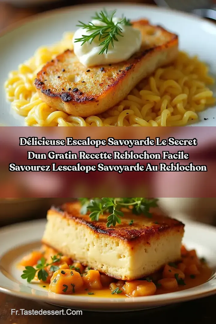 D&eacute;licieuse Escalope Savoyarde Le Secret dun Gratin Recette reblochon facile Savourez lEscalope Savoyarde au Reblochon
