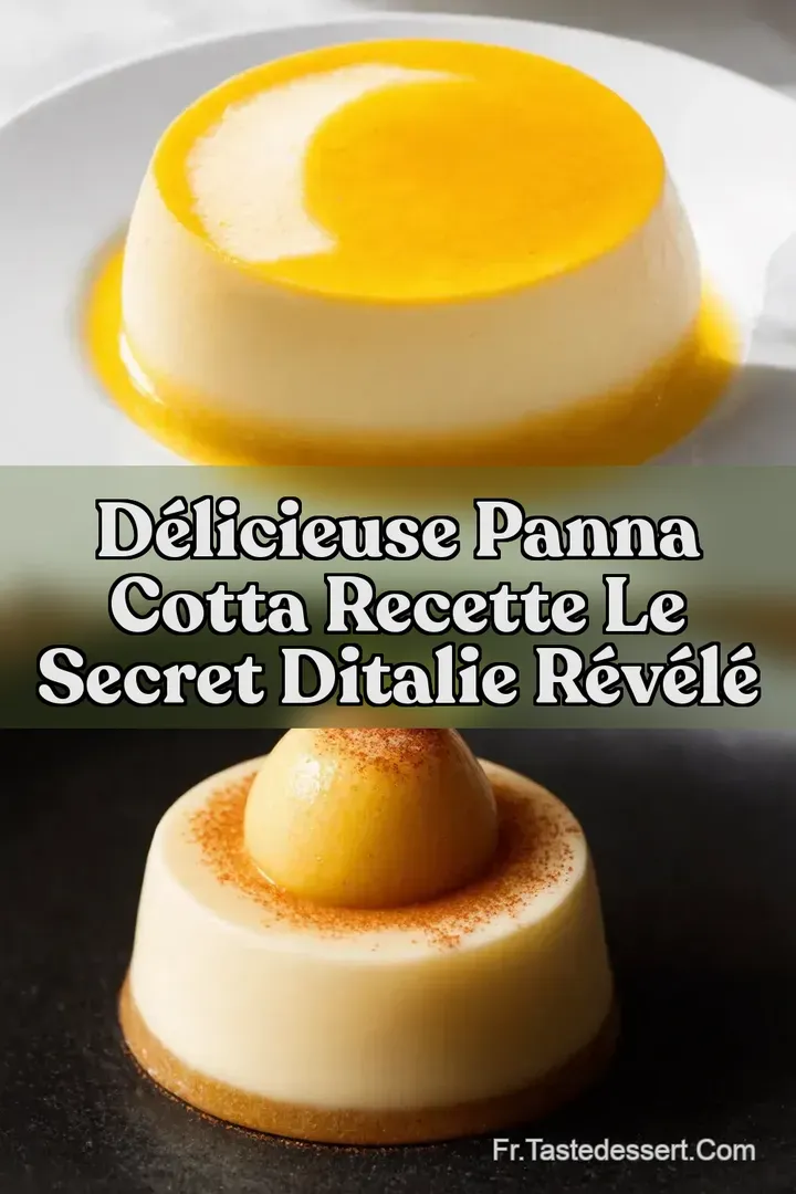 D&eacute;licieuse Panna Cotta Recette Le Secret dItalie R&eacute;v&eacute;l&eacute;