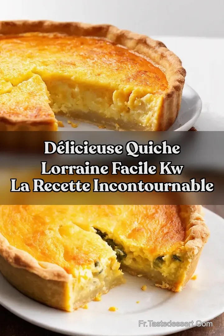 D&eacute;licieuse Quiche Lorraine Facile kw La Recette Incontournable