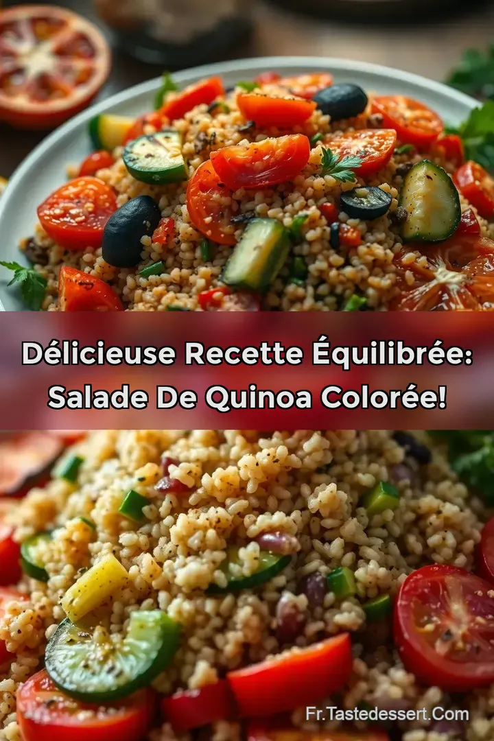 D&eacute;licieuse Recette &Eacute;quilibr&eacute;e: Salade de Quinoa Color&eacute;e!