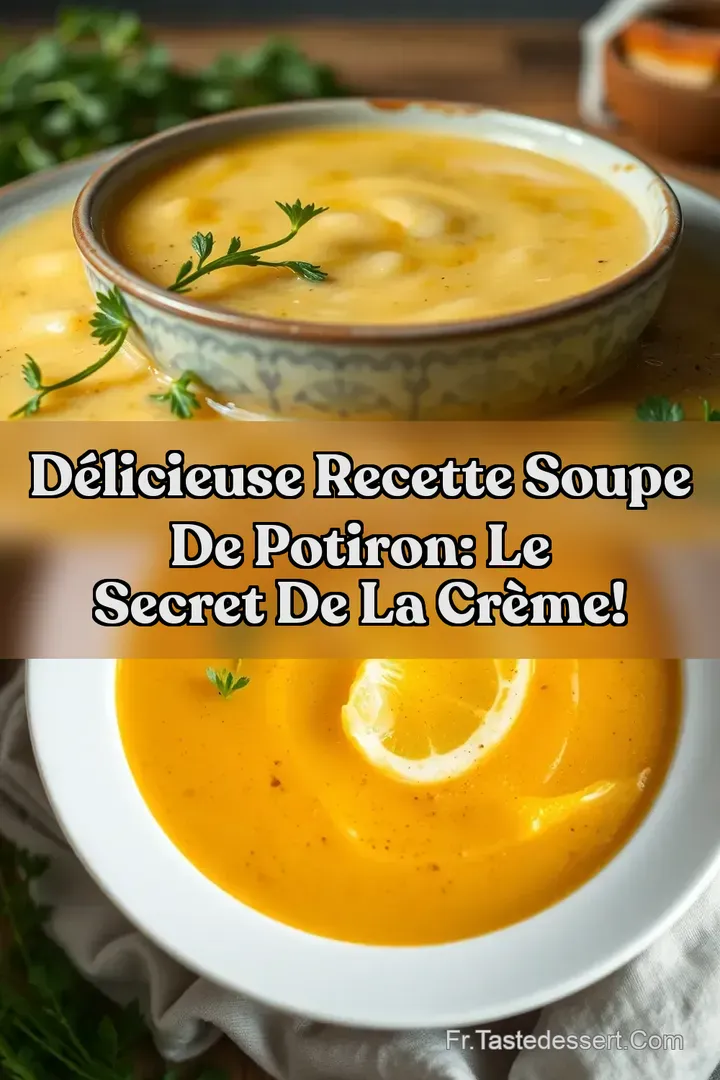 D&eacute;licieuse recette soupe de potiron: Le Secret de la Cr&egrave;me!