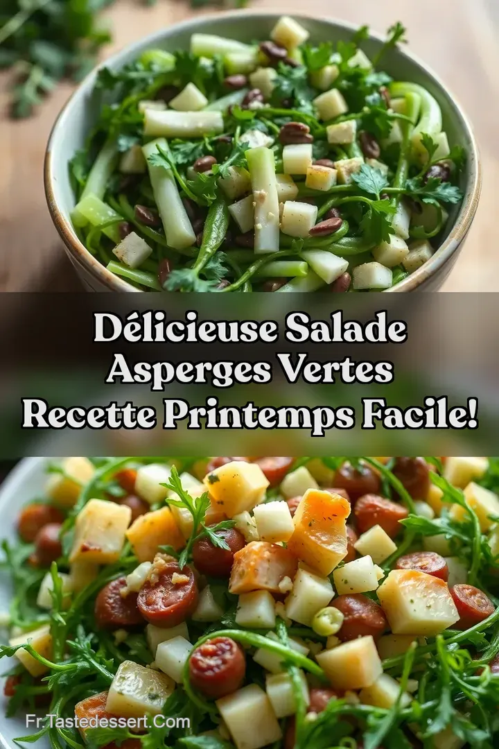D&eacute;licieuse Salade asperges vertes Recette Printemps Facile!