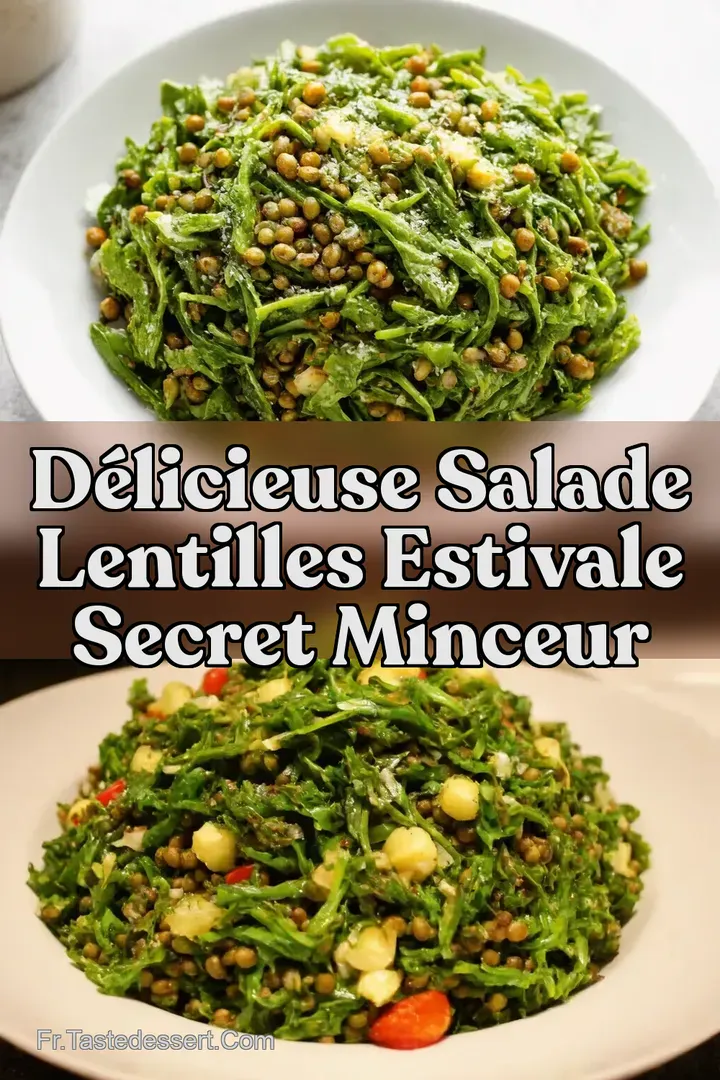 D&eacute;licieuse Salade Lentilles Estivale Secret Minceur
