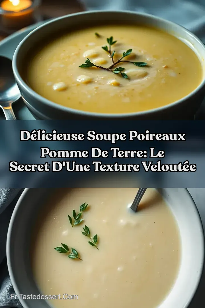 D&eacute;licieuse Soupe Poireaux Pomme de Terre: Le Secret d une Texture Velout&eacute;e