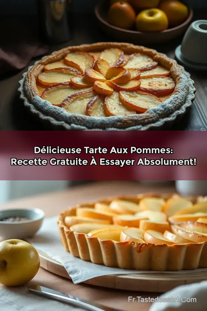 D&eacute;licieuse Tarte aux Pommes: Recette Gratuite &agrave; Essayer Absolument!