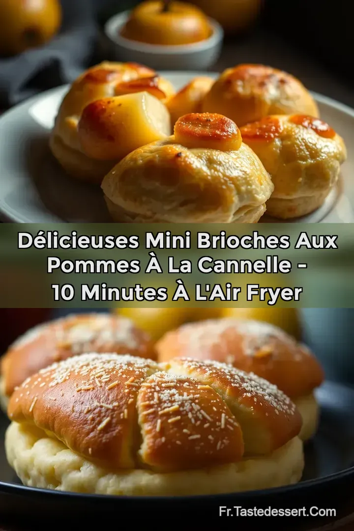 D&eacute;licieuses Mini Brioches aux Pommes &agrave; la Cannelle - 10 Minutes &agrave; l Air Fryer