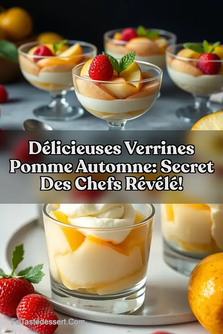 D&eacute;licieuses Verrines Pomme Automne: Secret des Chefs R&eacute;v&eacute;l&eacute;!
