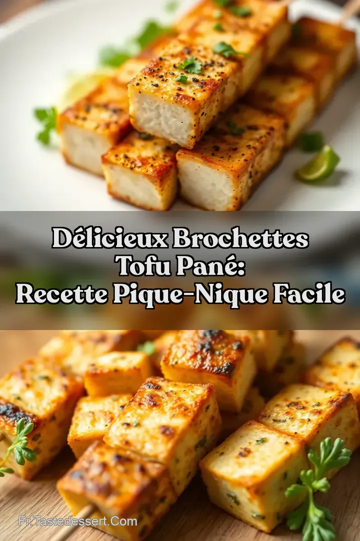 D&Eacute;LICIEUX Brochettes Tofu Pan&eacute;: Recette Pique-Nique Facile