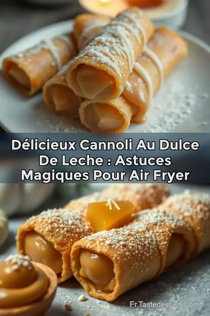 D&eacute;licieux Cannoli au Dulce de Leche : Astuces Magiques pour Air Fryer