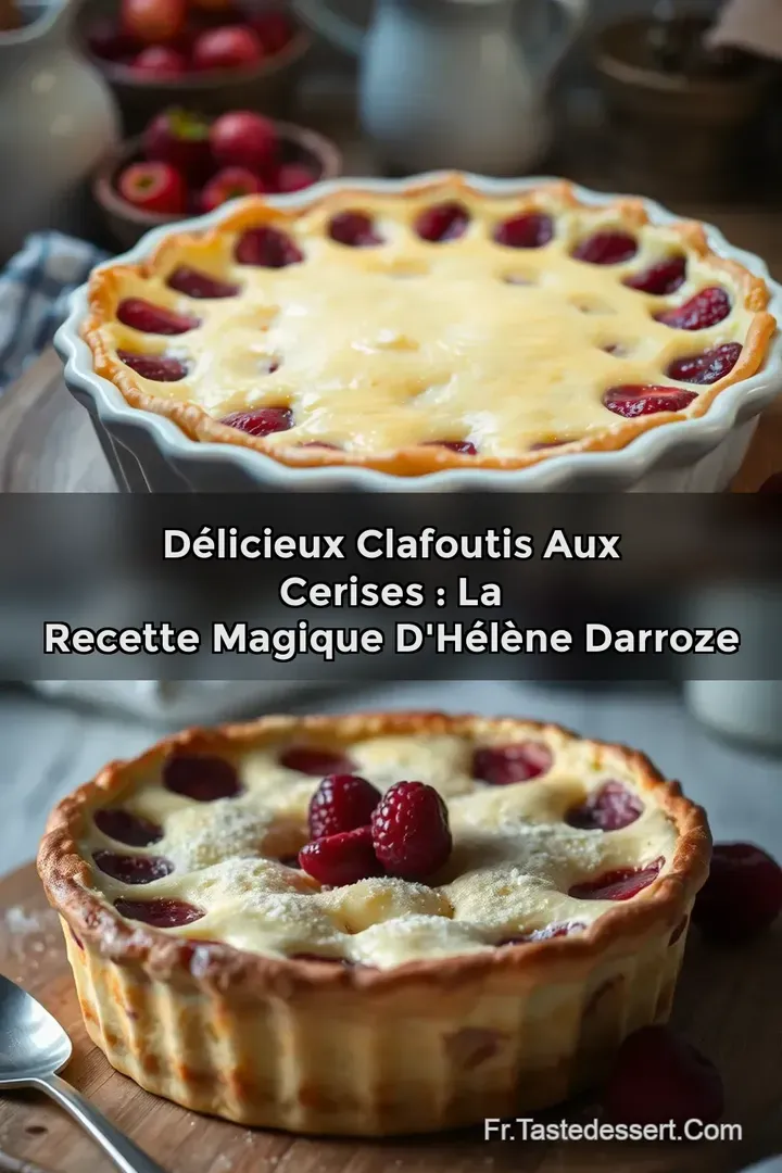 D&eacute;licieux Clafoutis aux Cerises : La Recette Magique d H&eacute;l&egrave;ne Darroze