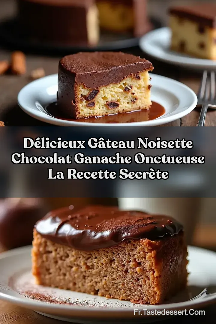 D&eacute;licieux G&acirc;teau Noisette Chocolat Ganache Onctueuse La Recette Secr&egrave;te
