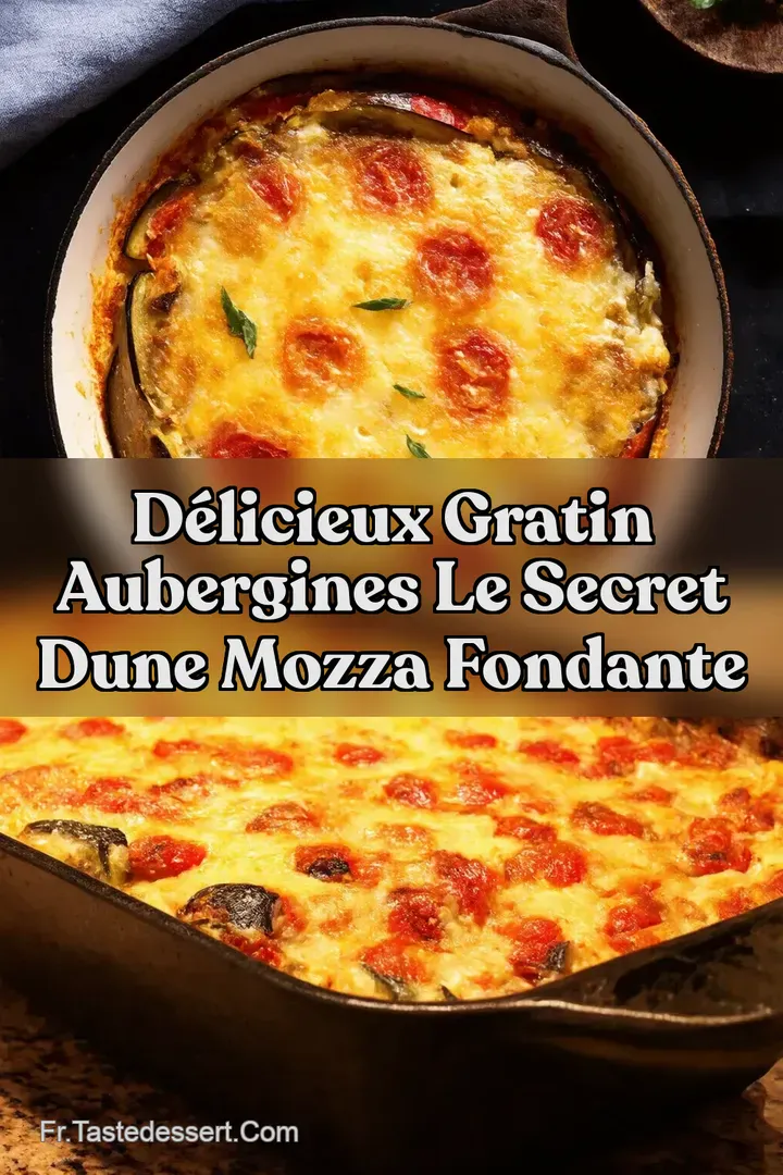 D&eacute;licieux Gratin Aubergines Le Secret dune Mozza Fondante
