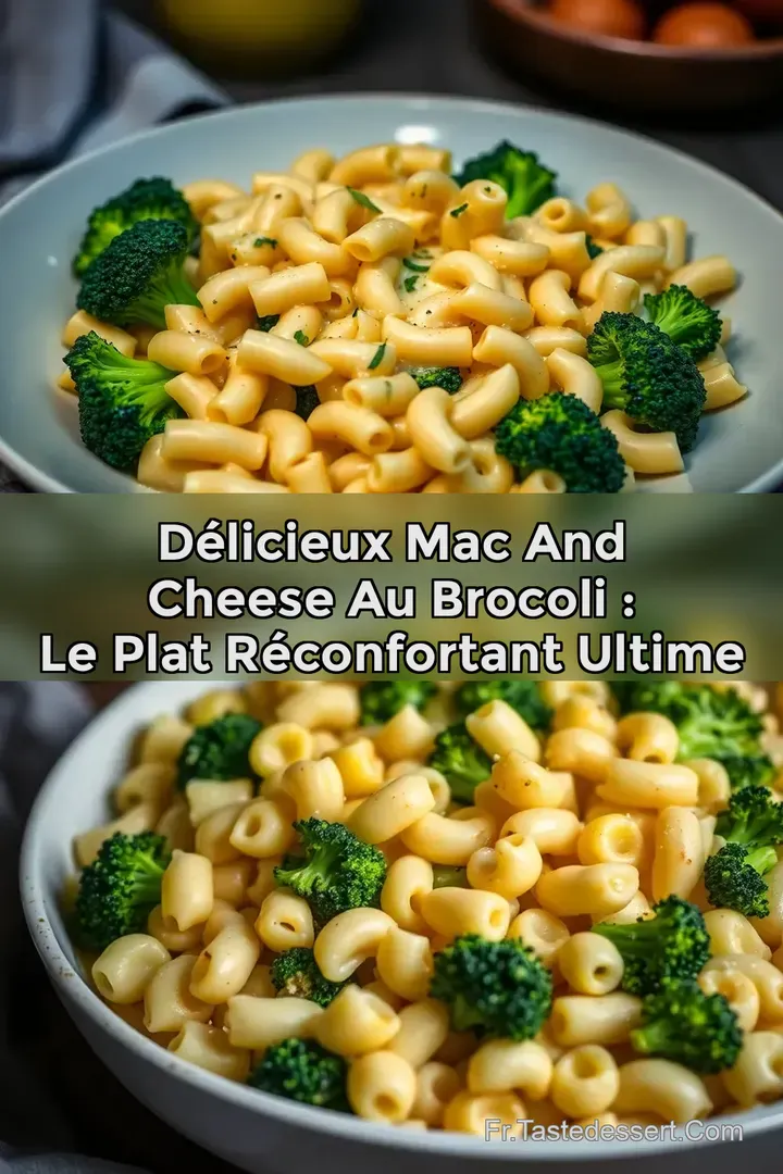 D&eacute;licieux Mac and Cheese au Brocoli : Le Plat R&eacute;confortant Ultime