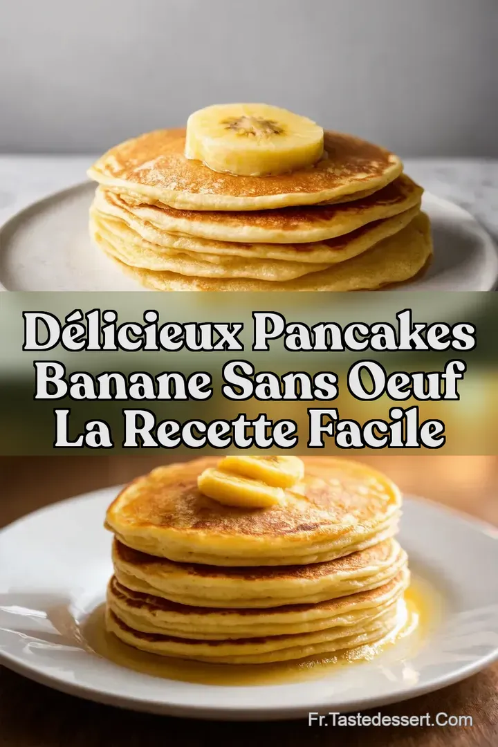 D&eacute;licieux Pancakes Banane Sans Oeuf La Recette Facile