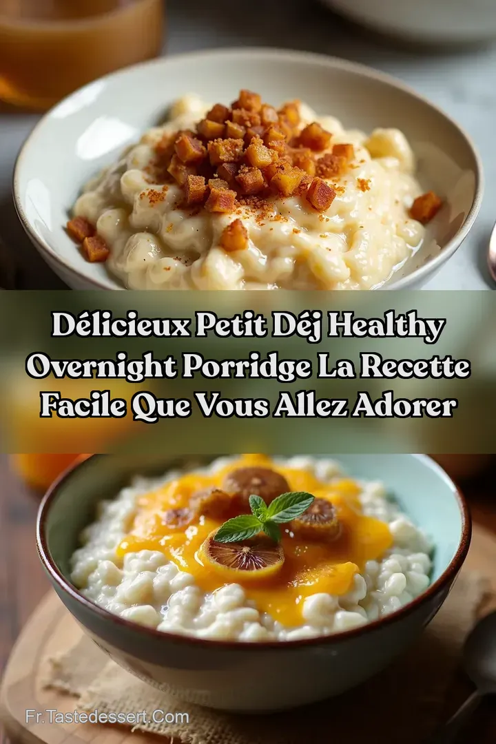 D&eacute;licieux Petit D&eacute;j Healthy Overnight Porridge La Recette Facile Que Vous Allez Adorer