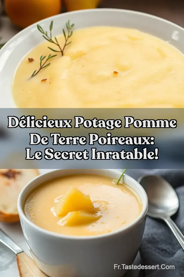 D&eacute;licieux Potage Pomme de Terre Poireaux: Le Secret Inratable!
