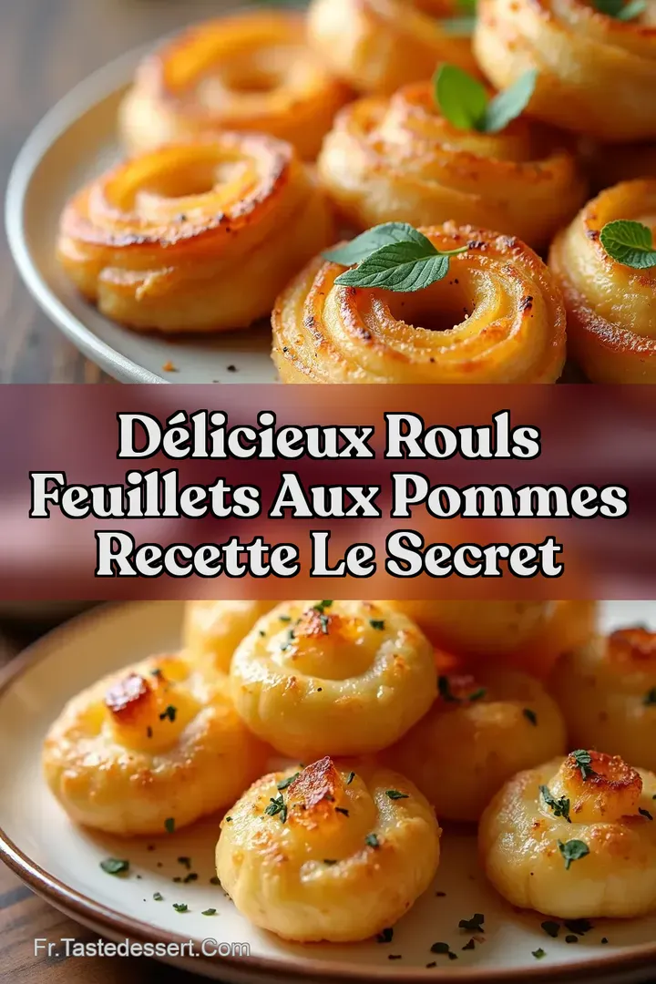 D&eacute;licieux Rouls Feuillets aux Pommes Recette Le Secret