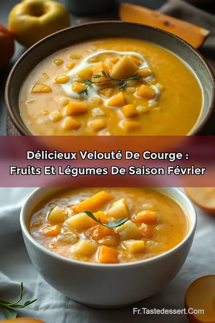 D&eacute;licieux Velout&eacute; de Courge : Fruits et L&eacute;gumes de Saison F&eacute;vrier