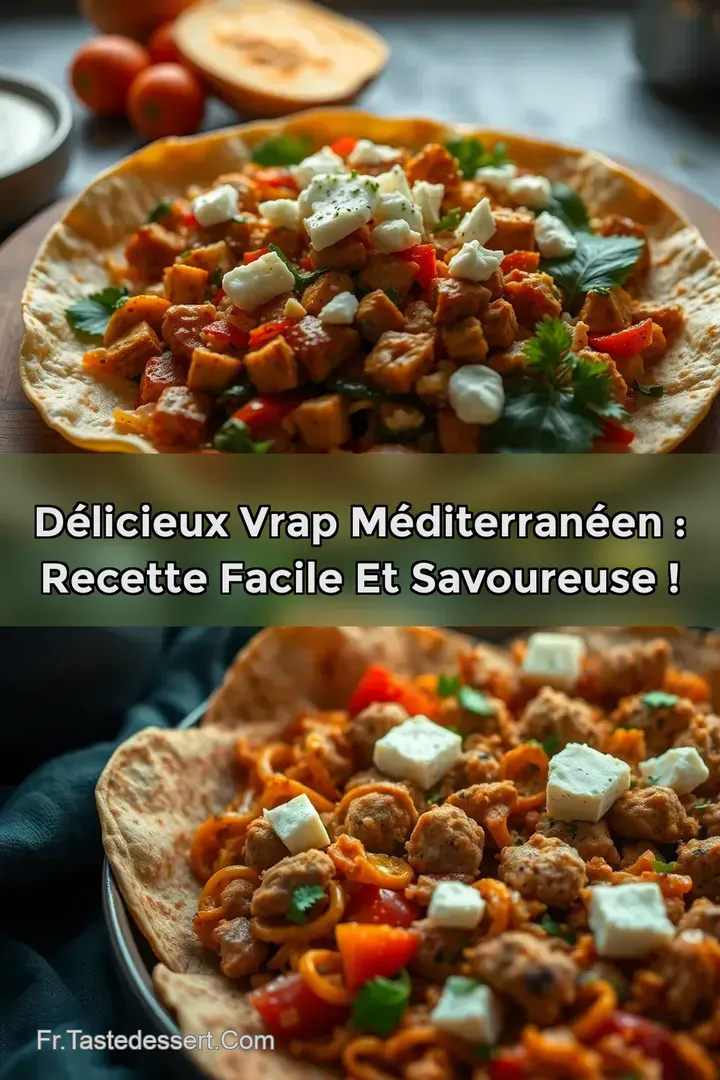 D&eacute;licieux Vrap M&eacute;diterran&eacute;en : Recette Facile et Savoureuse !