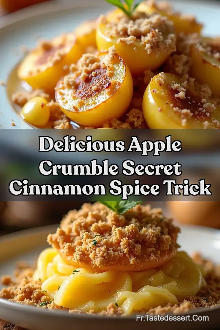 Delicious Apple Crumble Secret Cinnamon Spice Trick