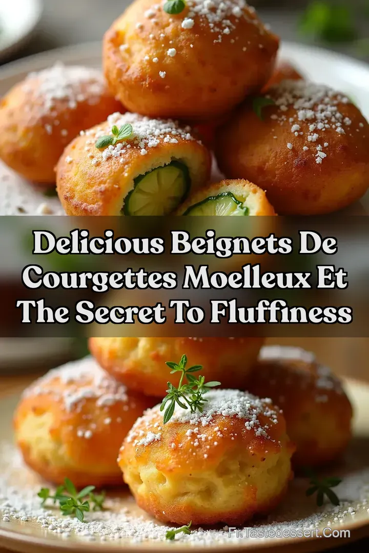 Delicious Beignets de Courgettes Moelleux et The Secret to Fluffiness
