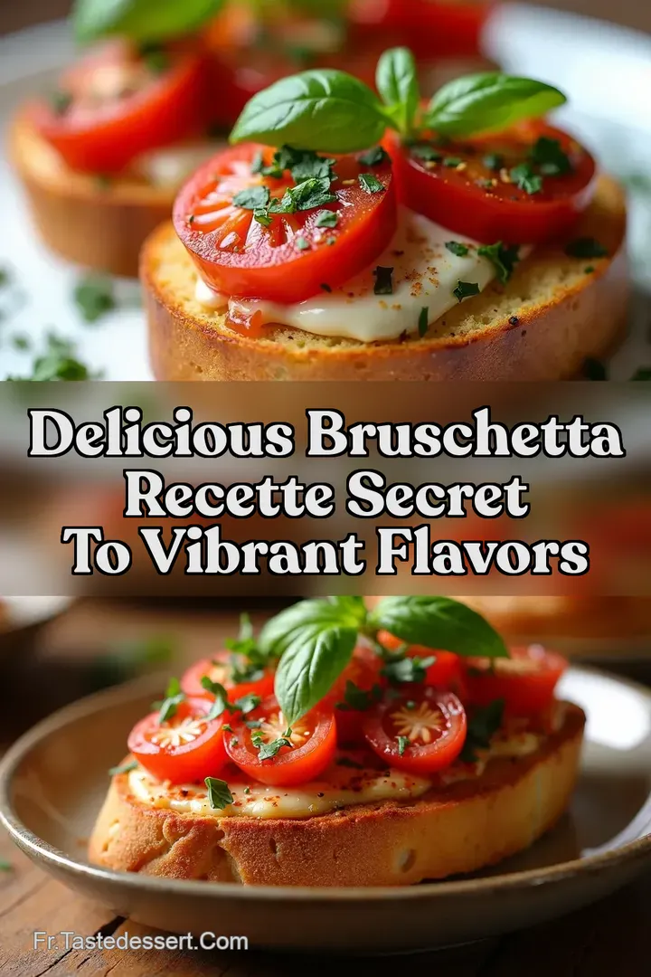 Delicious Bruschetta Recette Secret To Vibrant Flavors