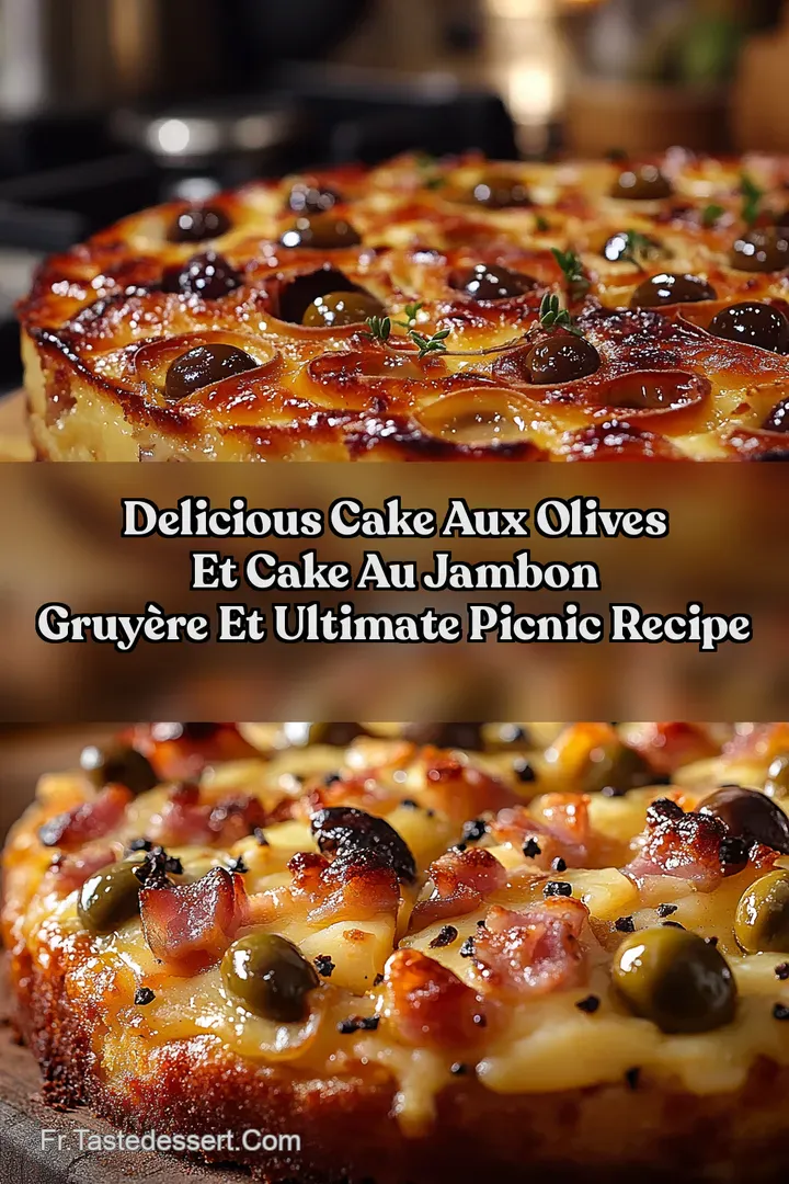 Delicious Cake aux Olives et Cake au Jambon Gruy&egrave;re et Ultimate Picnic Recipe