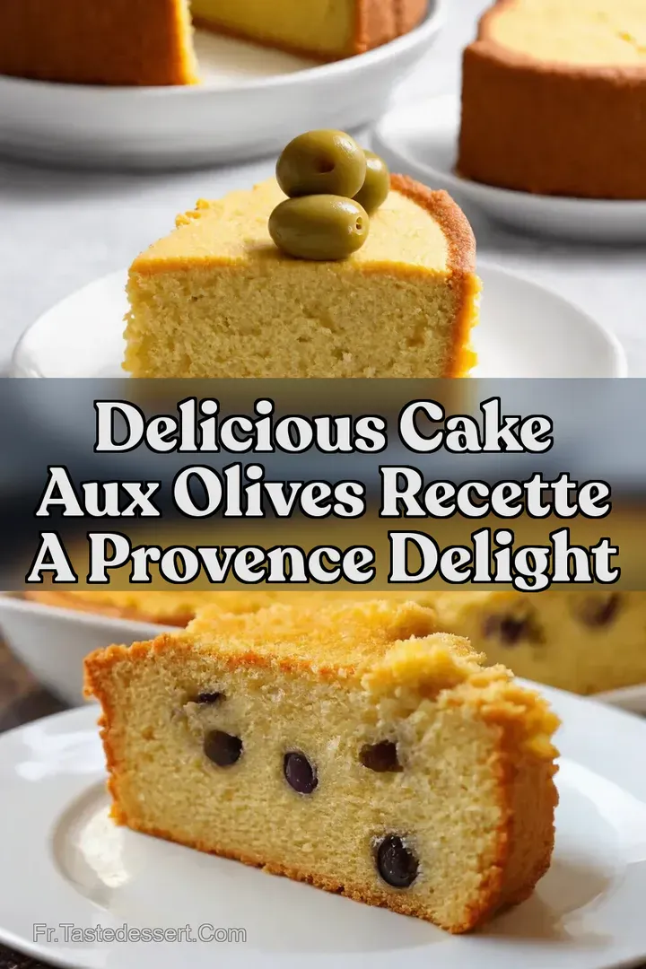 Delicious Cake aux Olives Recette A Provence Delight