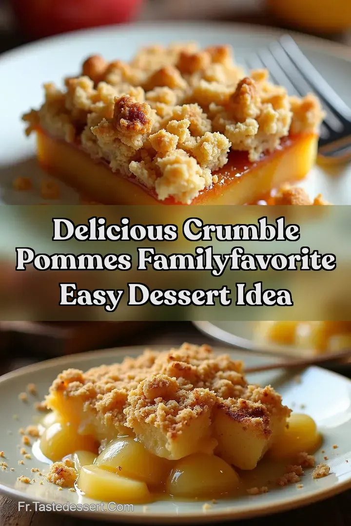 Delicious Crumble Pommes FamilyFavorite Easy Dessert Idea