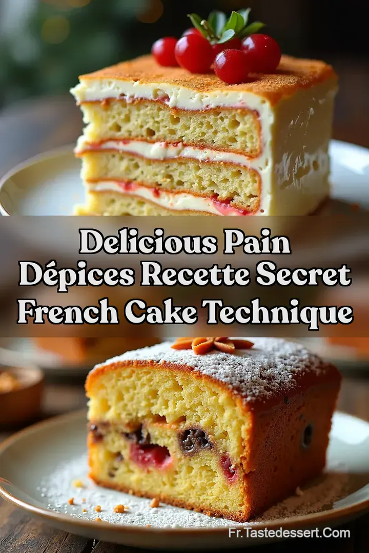 Delicious Pain d&Eacute;pices Recette Secret French Cake Technique
