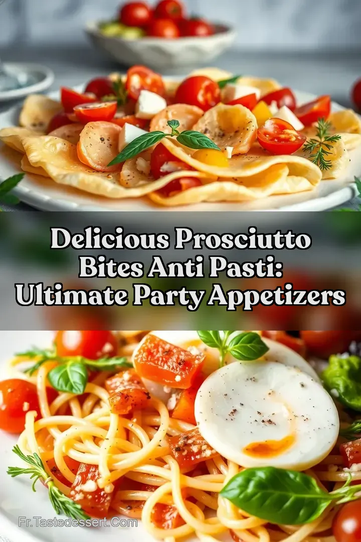 Delicious Prosciutto Bites anti pasti: Ultimate Party Appetizers