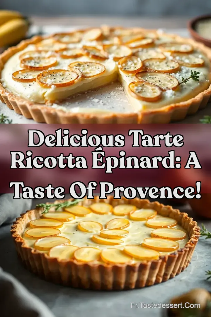Delicious Tarte Ricotta &Eacute;pinard: A Taste of Provence!
