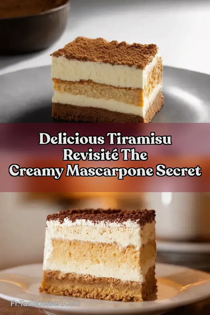 Delicious Tiramisu Revisit&eacute; The Creamy Mascarpone Secret