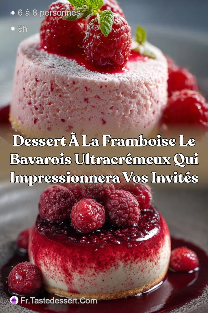 Dessert &agrave; la framboise Le Bavarois ultracr&eacute;meux qui impressionnera vos invit&eacute;s