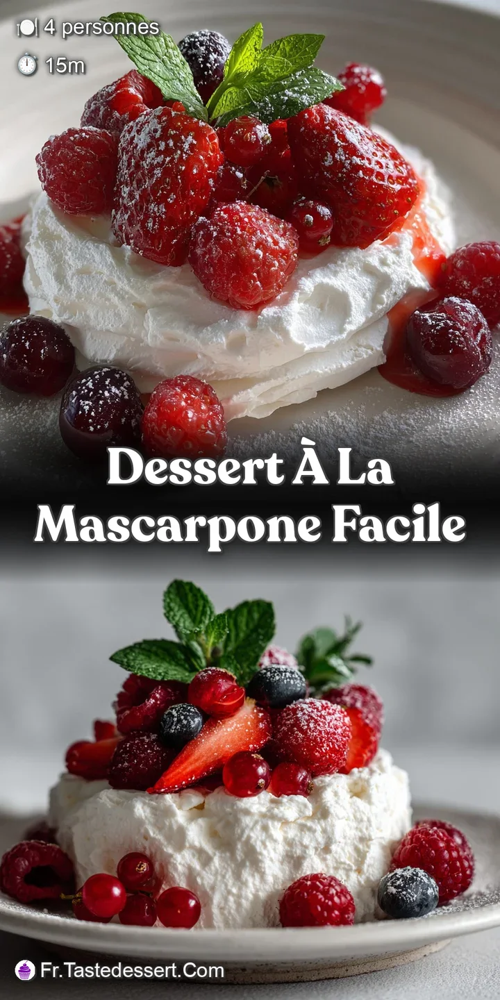 Close-up of a mascarpone dessert revealing soft textures, rich layers, and a dusting of cocoa. Creamy, decadent, and utter...