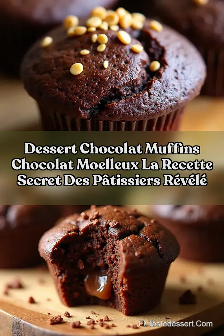 Dessert Chocolat Muffins chocolat moelleux la recette Secret des P&acirc;tissiers R&eacute;v&eacute;l&eacute;