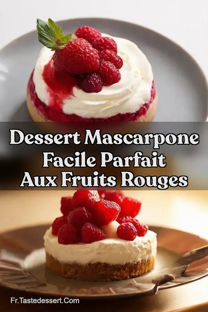 Dessert Mascarpone Facile Parfait aux Fruits Rouges