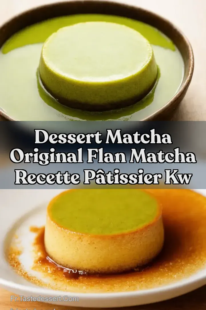 Dessert Matcha Original Flan Matcha Recette P&acirc;tissier kw