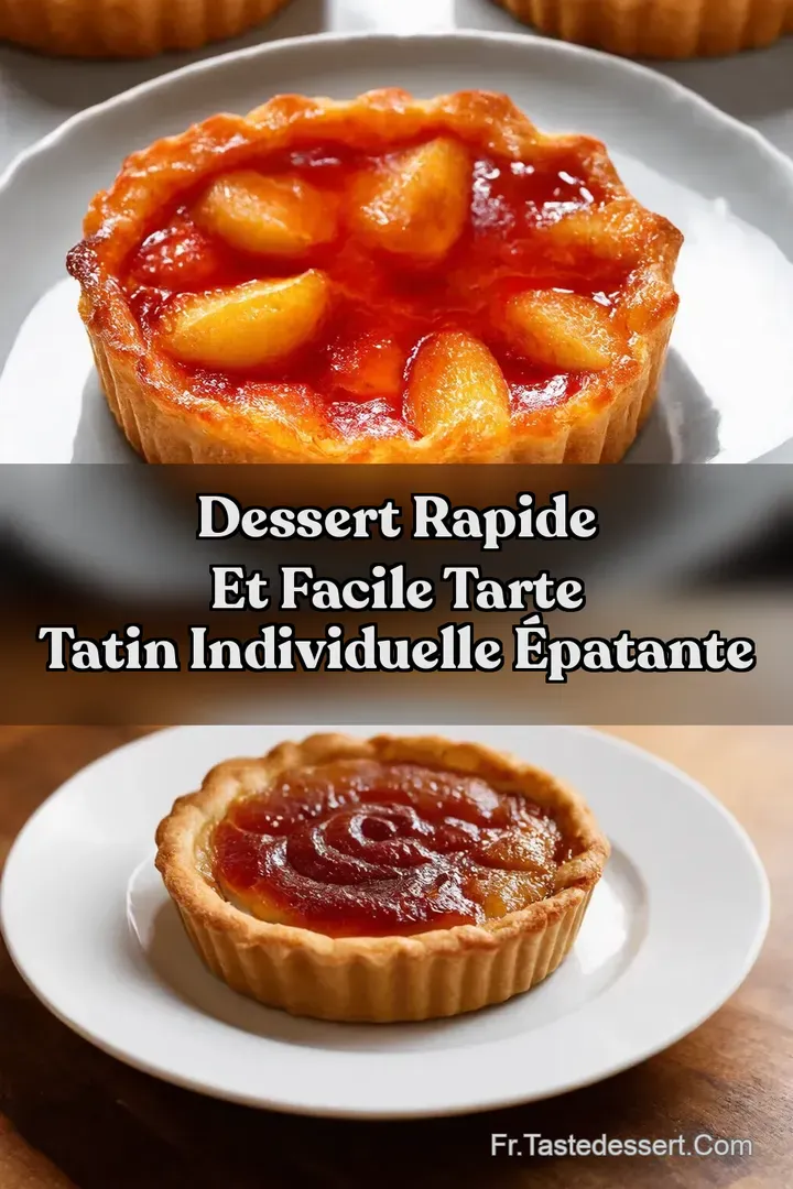 Dessert Rapide et Facile Tarte Tatin Individuelle &Eacute;patante
