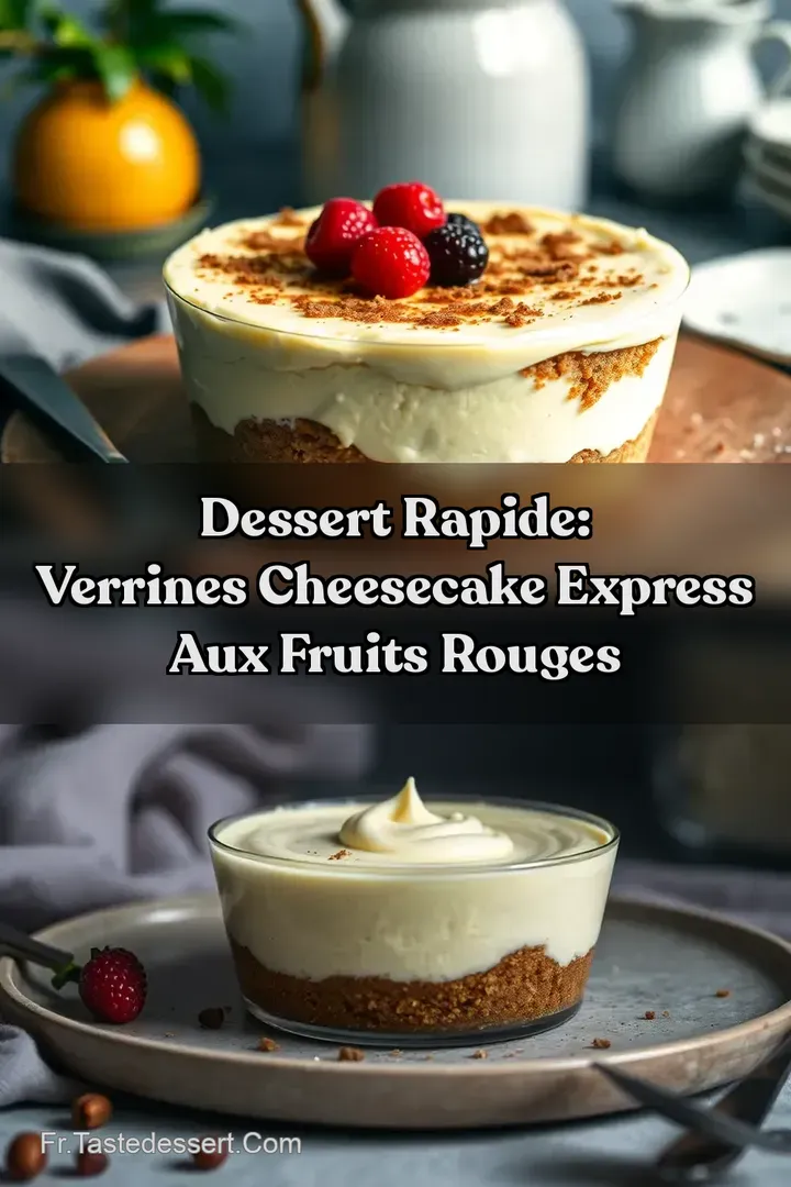 Dessert rapide: Verrines Cheesecake Express aux Fruits Rouges