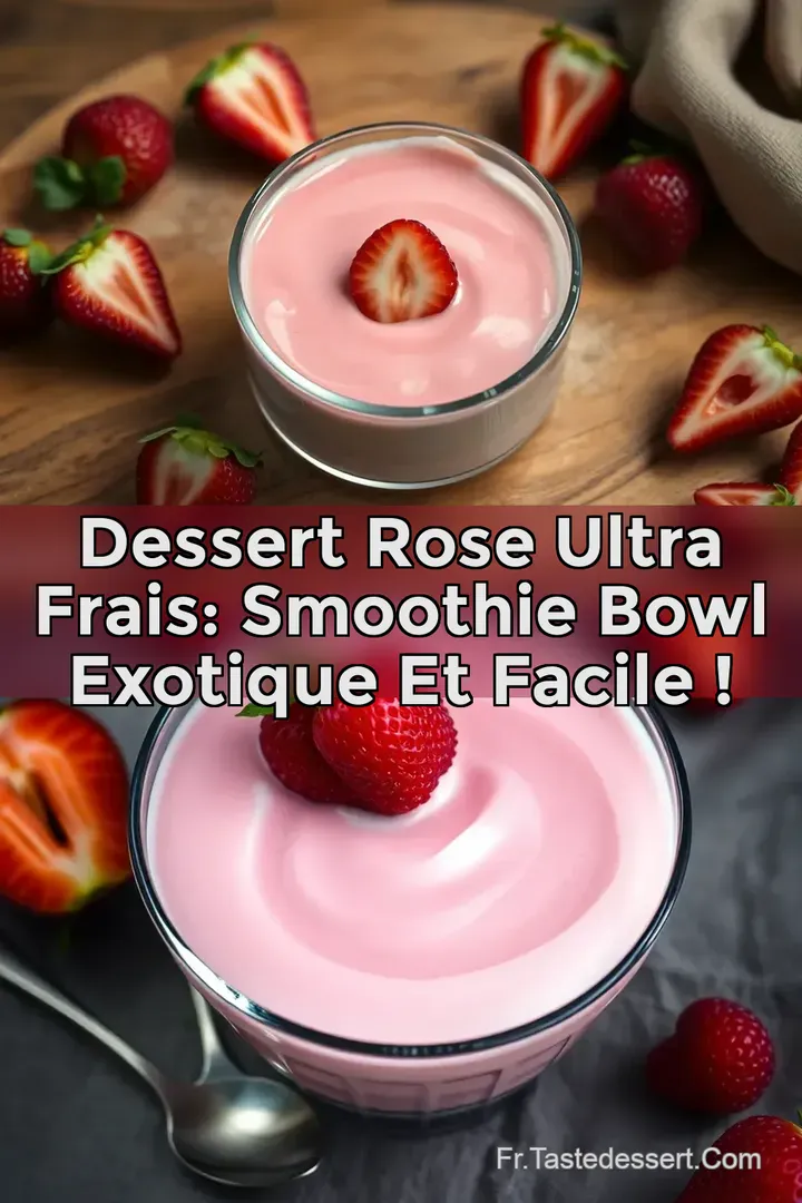 Dessert Rose Ultra Frais: Smoothie Bowl Exotique et Facile !