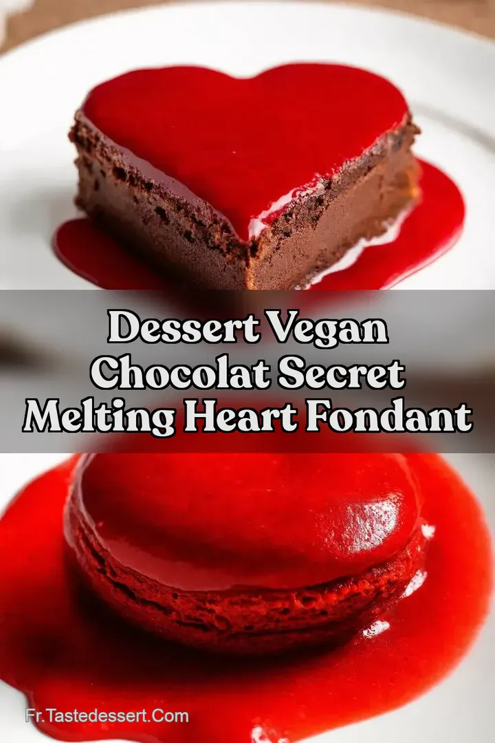 Dessert Vegan Chocolat Secret Melting Heart Fondant