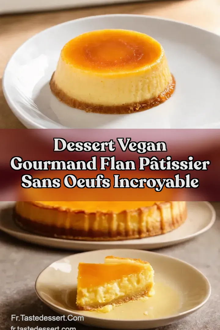 Dessert Vegan Gourmand Flan P&acirc;tissier Sans Oeufs Incroyable