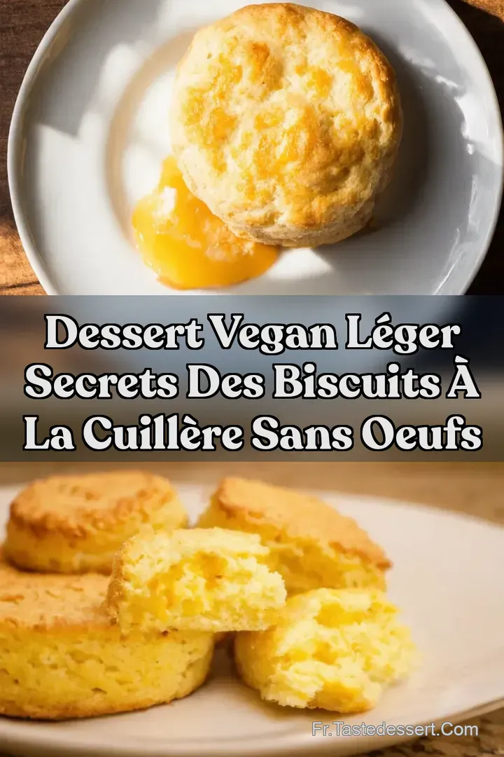 Dessert Vegan L&eacute;ger Secrets des Biscuits &agrave; la Cuill&egrave;re Sans Oeufs