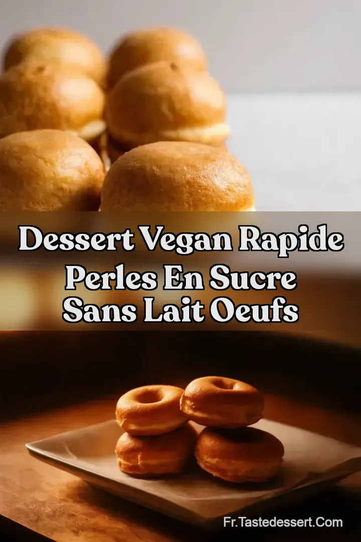 Dessert Vegan Rapide Perles en Sucre sans Lait Oeufs