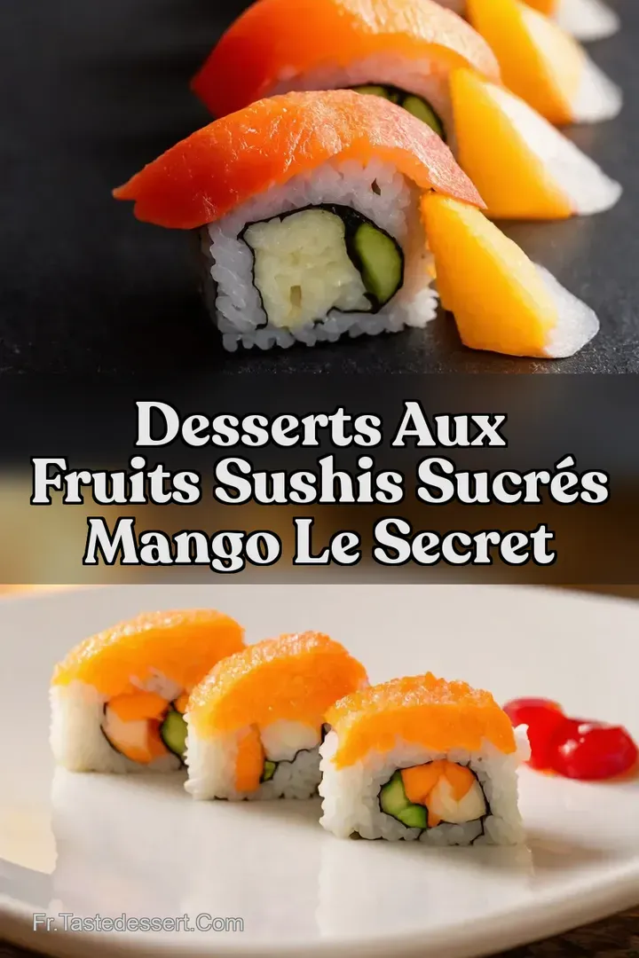 Desserts Aux Fruits Sushis Sucr&eacute;s Mango Le Secret