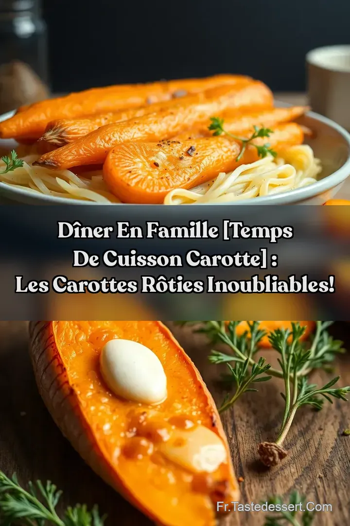 D&icirc;ner en Famille [temps de cuisson carotte] : Les Carottes R&ocirc;ties Inoubliables!