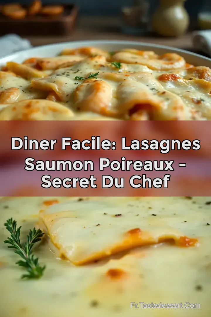 Diner Facile: Lasagnes Saumon Poireaux - Secret du Chef
