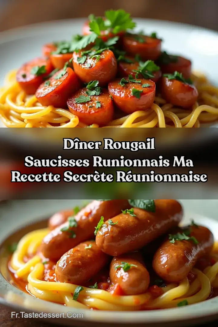 D&icirc;ner Rougail saucisses runionnais Ma Recette Secr&egrave;te R&eacute;unionnaise