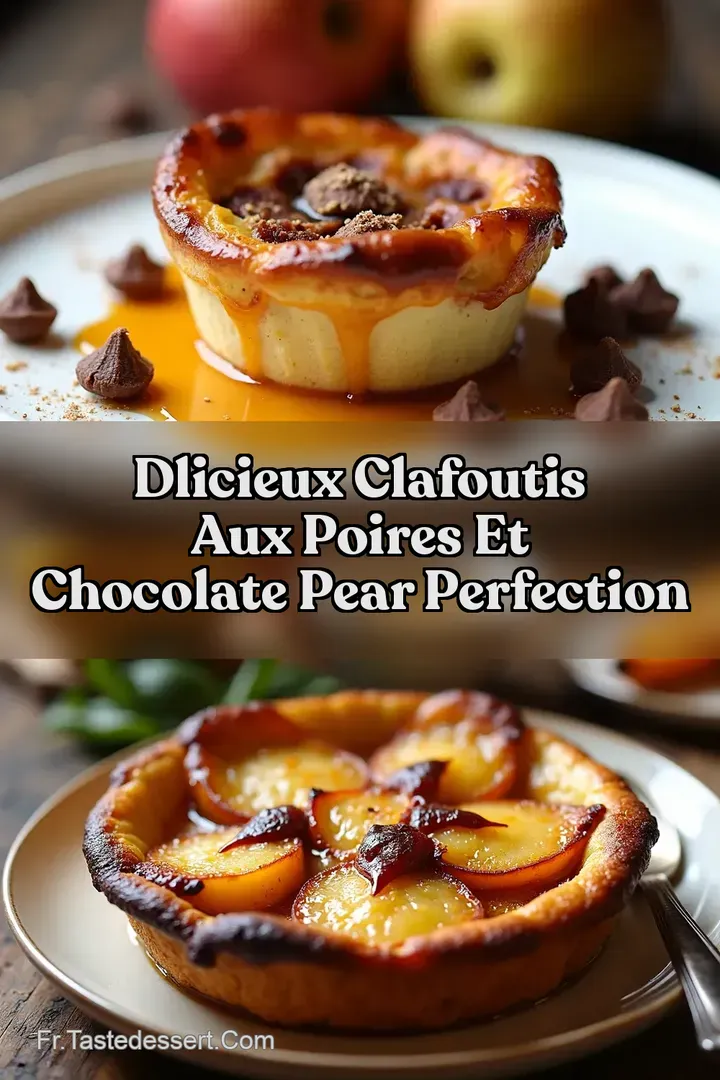 Dlicieux Clafoutis aux Poires et Chocolate Pear Perfection